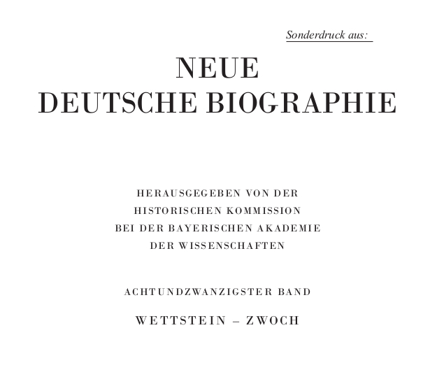 Titel Neue Deutsche Bibliothek